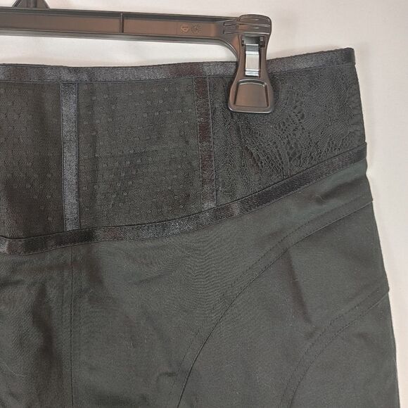 Cache Nwt Women's Size 12 Black Midi Skirt Lace Wa - Picture 2 of 5